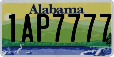 AL license plate 1AP7777