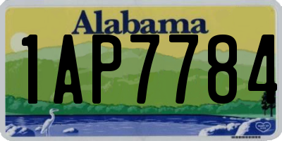 AL license plate 1AP7784