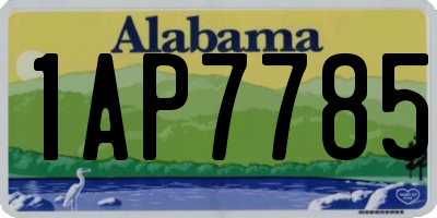 AL license plate 1AP7785
