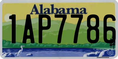 AL license plate 1AP7786