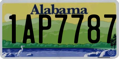AL license plate 1AP7787