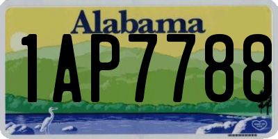 AL license plate 1AP7788