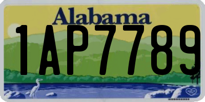 AL license plate 1AP7789