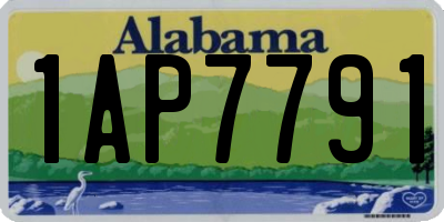 AL license plate 1AP7791