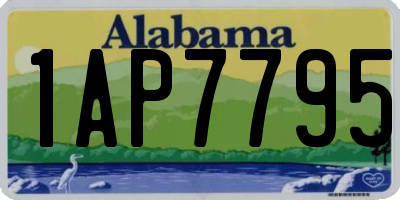 AL license plate 1AP7795