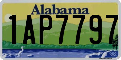 AL license plate 1AP7797