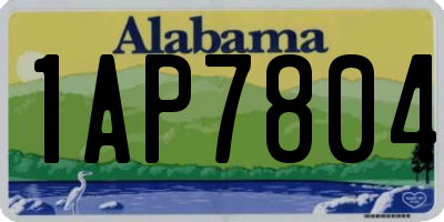 AL license plate 1AP7804