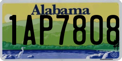 AL license plate 1AP7808
