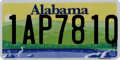 AL license plate 1AP7810