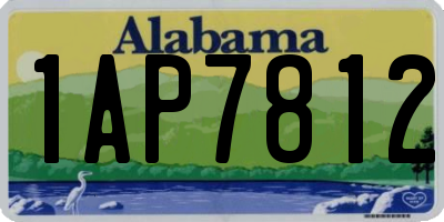 AL license plate 1AP7812