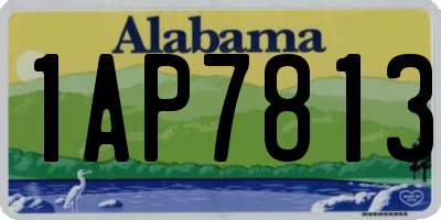 AL license plate 1AP7813