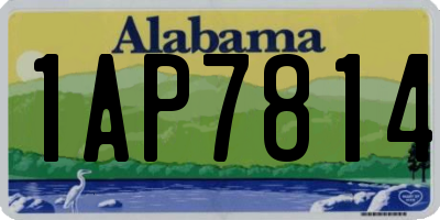 AL license plate 1AP7814