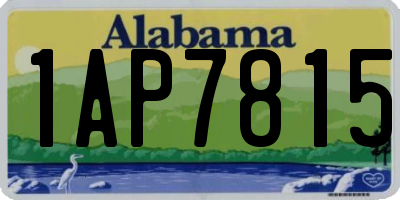 AL license plate 1AP7815