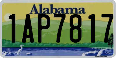AL license plate 1AP7817