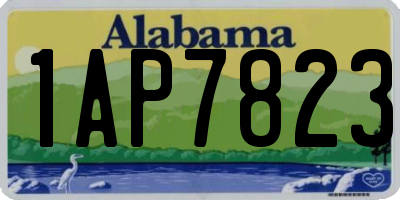 AL license plate 1AP7823