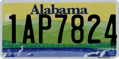 AL license plate 1AP7824