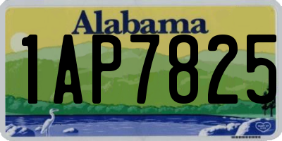 AL license plate 1AP7825