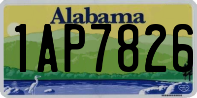 AL license plate 1AP7826