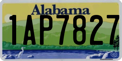 AL license plate 1AP7827