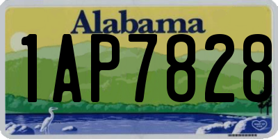 AL license plate 1AP7828