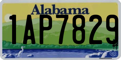 AL license plate 1AP7829