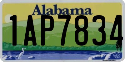 AL license plate 1AP7834