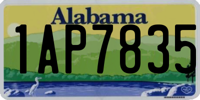 AL license plate 1AP7835