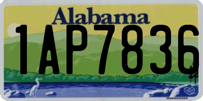 AL license plate 1AP7836