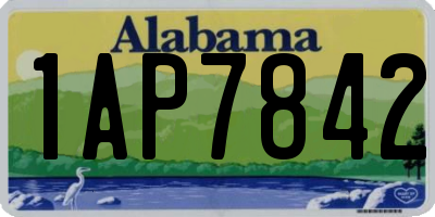AL license plate 1AP7842