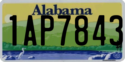 AL license plate 1AP7843
