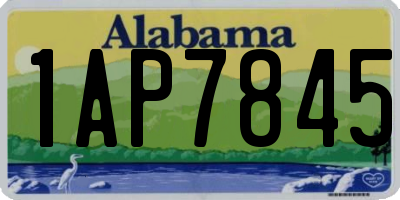 AL license plate 1AP7845