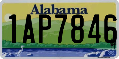 AL license plate 1AP7846