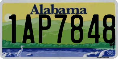 AL license plate 1AP7848