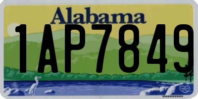 AL license plate 1AP7849