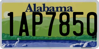 AL license plate 1AP7850