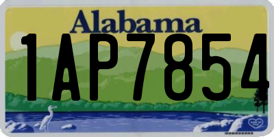 AL license plate 1AP7854