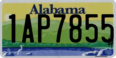 AL license plate 1AP7855