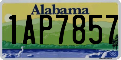 AL license plate 1AP7857