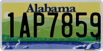 AL license plate 1AP7859
