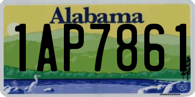 AL license plate 1AP7861