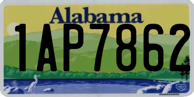 AL license plate 1AP7862