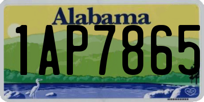 AL license plate 1AP7865