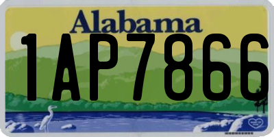 AL license plate 1AP7866