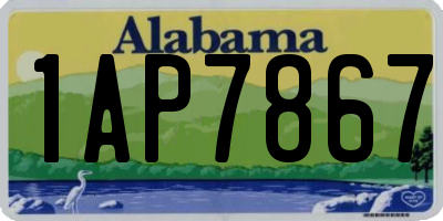 AL license plate 1AP7867