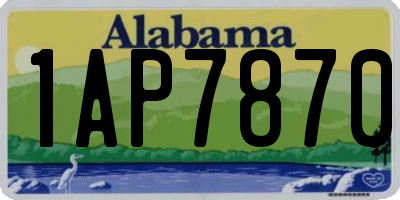 AL license plate 1AP7870