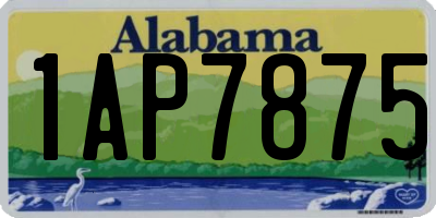 AL license plate 1AP7875