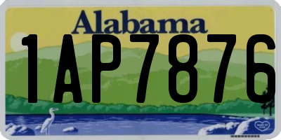 AL license plate 1AP7876