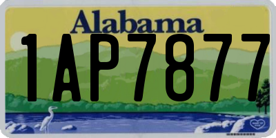 AL license plate 1AP7877