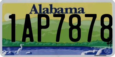 AL license plate 1AP7878