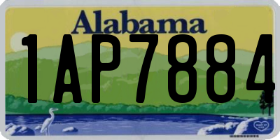 AL license plate 1AP7884